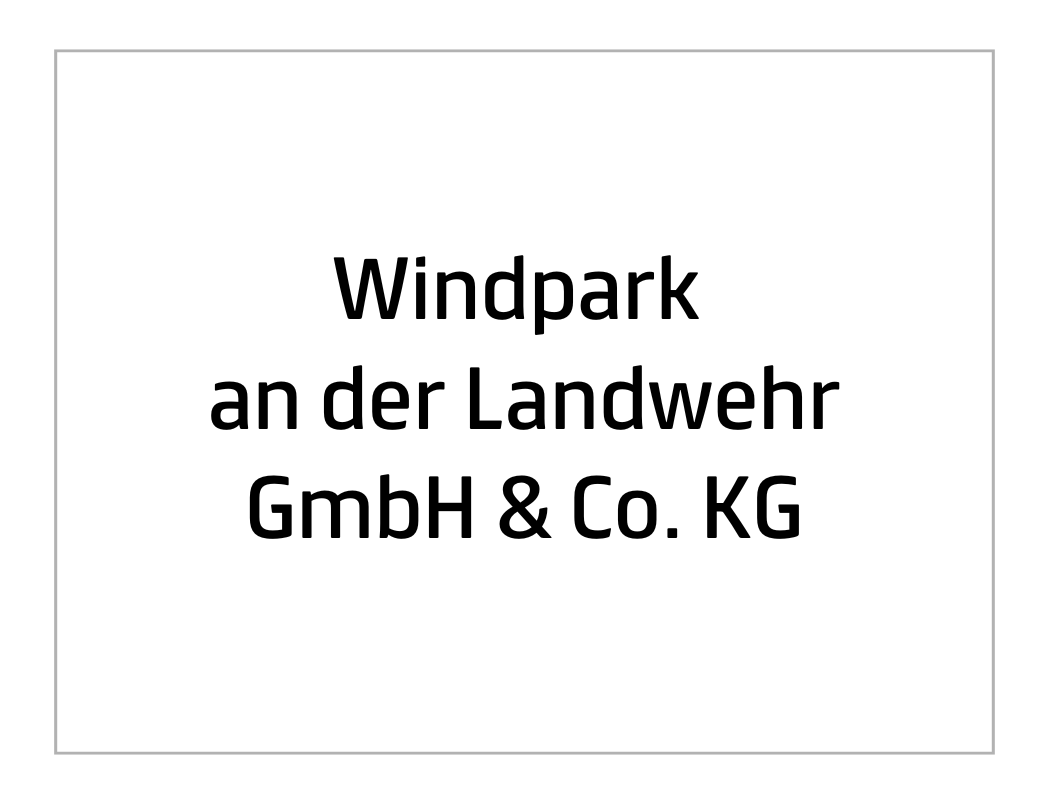 Windpark an der Landwehr GmbH & Co. KG