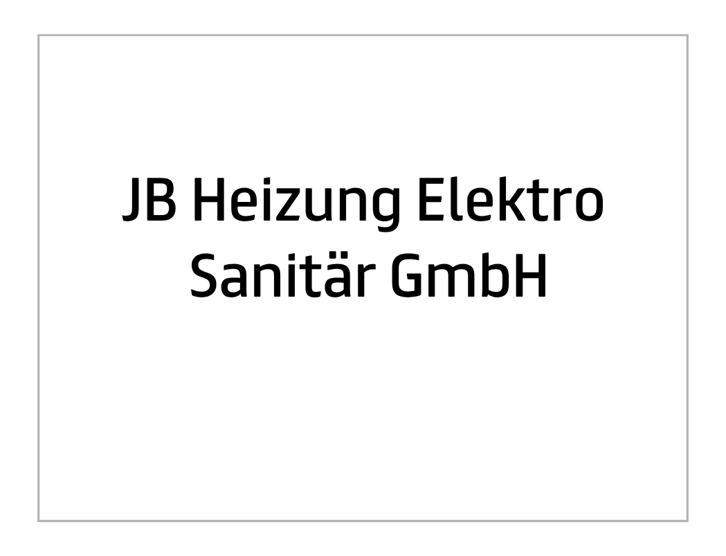 JB Heizung Elektro Sanitär GmbH