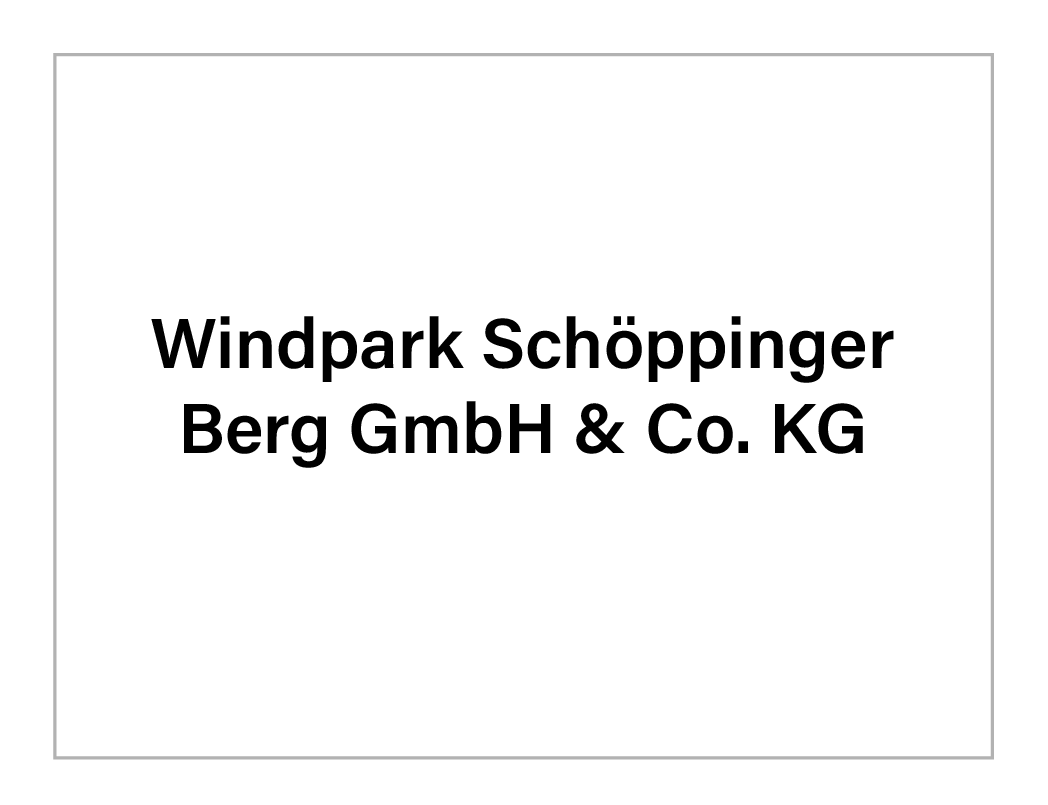 Windpark Schöppinger Berg GmbH & Co. KG