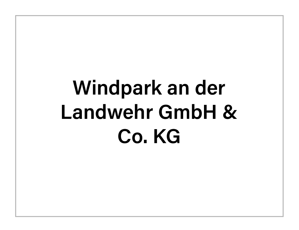 Windpark an der Landwehr GmbH & Co. KG