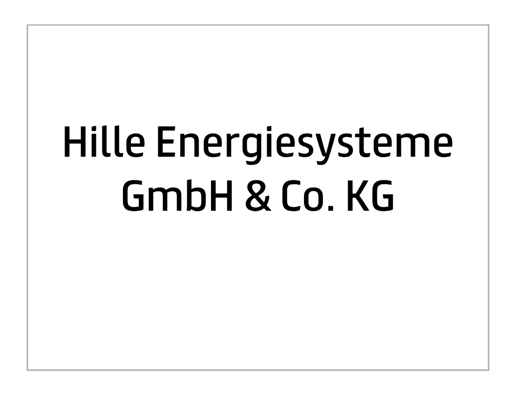 Hille energiesysteme GmbH & Co. KG
