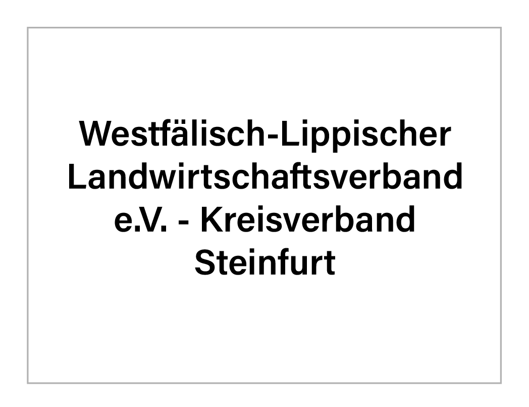 Westfälisch-Lippischer Landwirtschaftsverband e.V. - Kreisverband Steinfurt